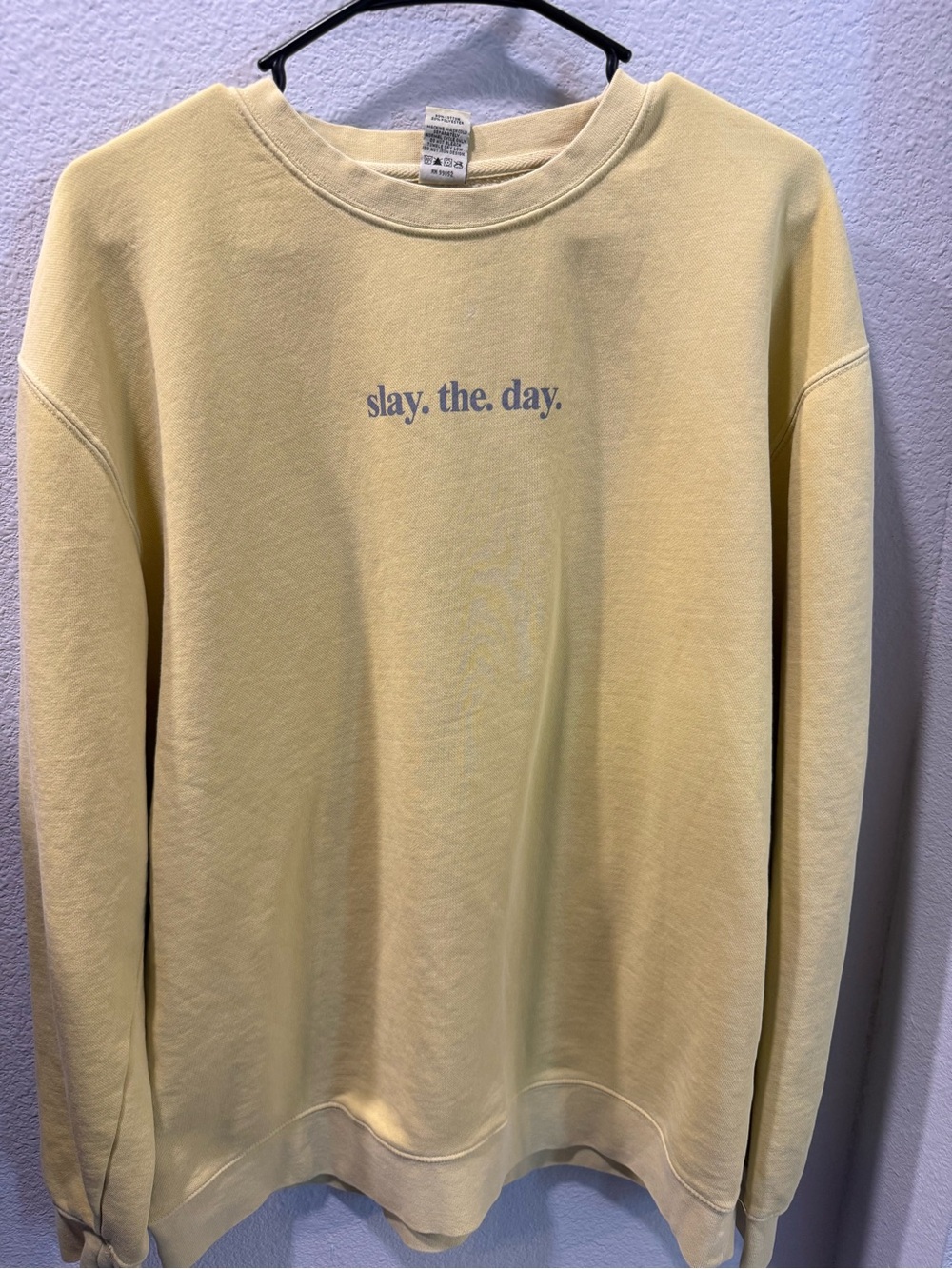 Dutch Bros “Slay the Day” Yellow Crewneck